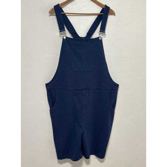 SWOVERALLS BKLYN Swovie Sweatpants Overall Shorts 2XL Blue Soft Casual 6 Pockets - Picture 1 of 15